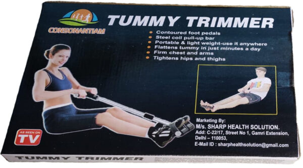 Consonantiam Tummy Trimmer Stomach and Weight Loss Equipment -Single Spring, black - Image 3