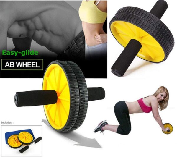 CONSONANTIAM AB Wheel Roller Abdominal Workout for Exercise and Knee Mat and Skipping Rope Jump Skipping Rope for Men, Women- Multicolor - Image 2