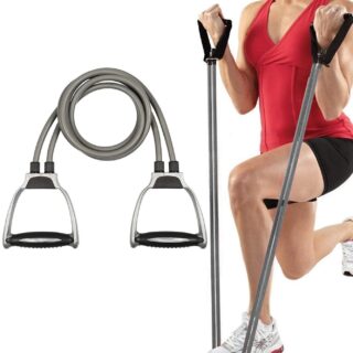 CONSONANTIAM Double Toning Tube Pull Rope Elastic Resistance Bands Fitness Rope Rubber Bands for Fitness Exercise Double Resistance Tube