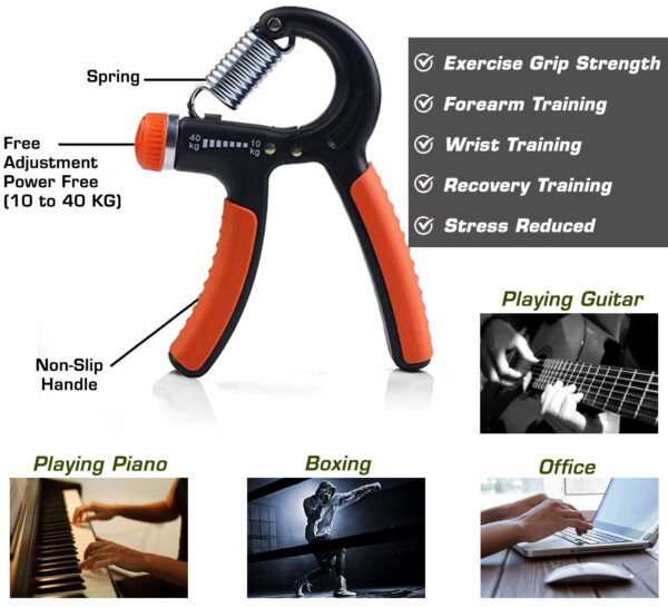 Consonantiam Adjustable Hand Grip Strengthener Hand Gripper for Men & Women for Gym Workout & Home Use.(Forearm Exercise Equipment/Wrist Excercise Equipment) - Image 4