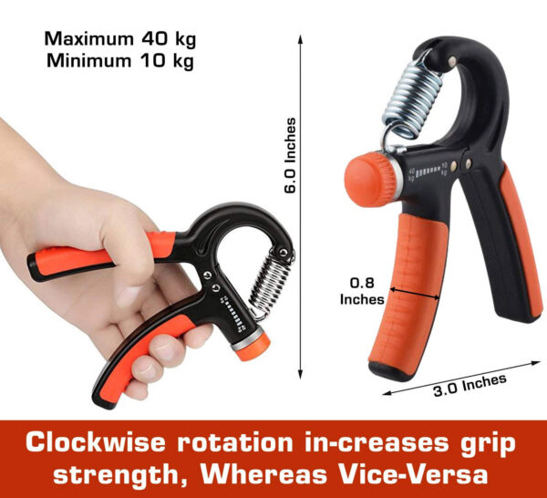 Consonantiam Adjustable Hand Grip Strengthener Hand Gripper for Men & Women for Gym Workout & Home Use.(Forearm Exercise Equipment/Wrist Excercise Equipment) - Image 6