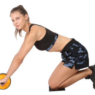 CONSONANTIAM Ab Exercise Roller | Balance Wheel Roller | Ab Wheel Roller (Soft Cushioned Handle, Free Knee Mat)