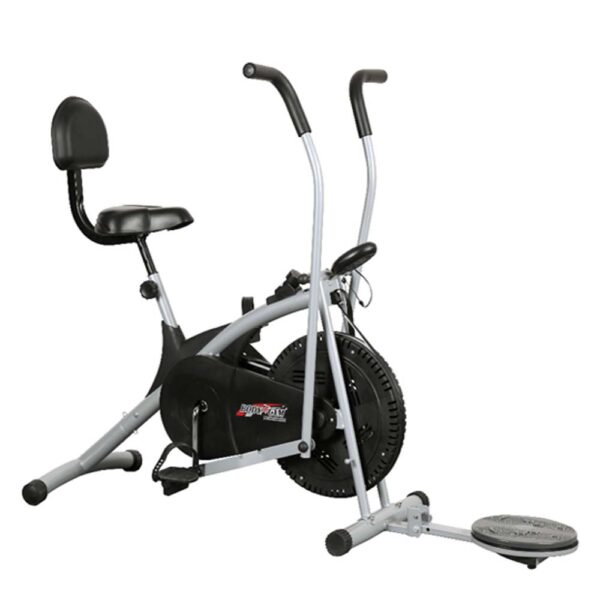 Body Gym Air Bike Stamina Exercise Cycle With Back & Twister