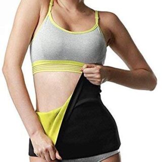 CONSONANTIAM Tummy Shaper Belt Non-Tearable Tummy Trimmer Slimming Belt for Men and Women-Black Colour.